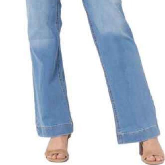 NWT DENIM & CO. EASY STRETCH TROUSER JEANS LIGHT WASH 2T (TALL) - Picture 2 of 6